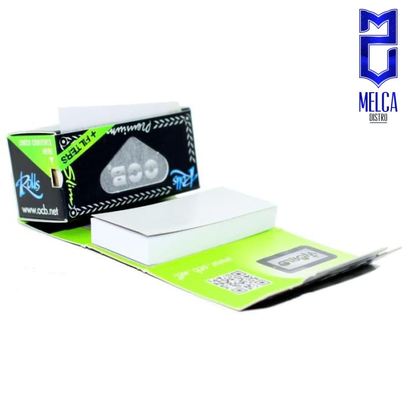 OCB PAPEL PREMIUM - SLIM+TIPS CAJA 24 ROLLOS