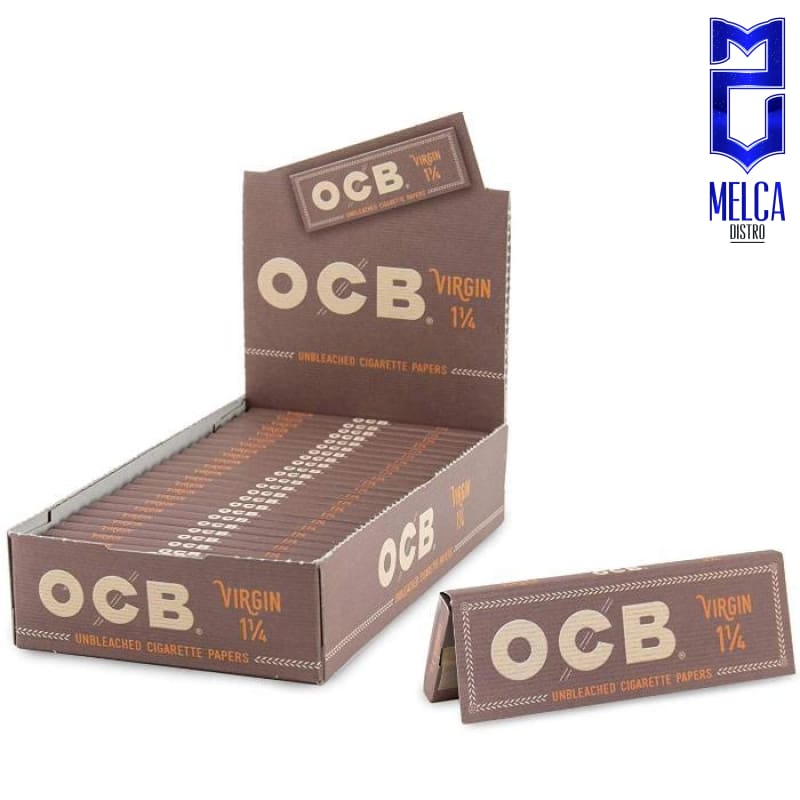OCB PAPEL VIRGIN - 1.1/4 CAJA 25 LIBRITOS