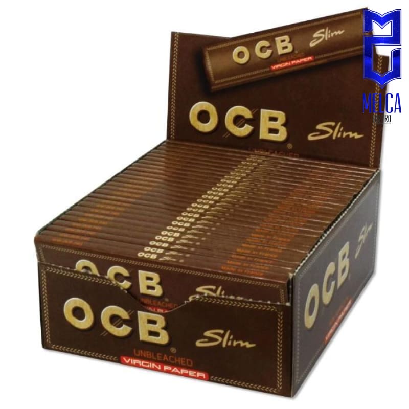 OCB PAPEL VIRGIN - SLIM CAJA 50 LIBRITOS