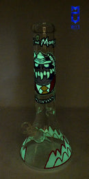 Pipa Cristal Fluorescent Erlenmeyer - SMOKING PIPES