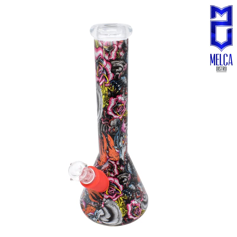 Pipa Cristal + Silicona Erlenmeyer - SMOKING PIPES