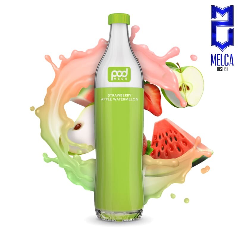Pod Juice Flo - 4000 Puffs - Strawberry Apple Watermelon 55MG - Disposables