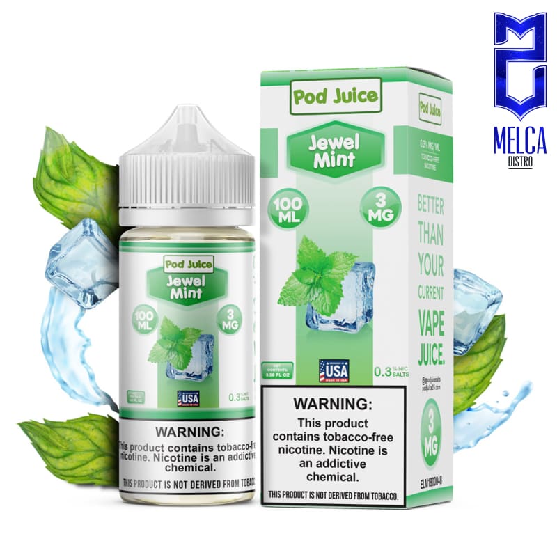 Pod Juice Jewel Mint 100mL - E-Liquids