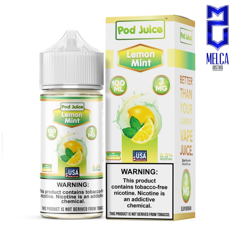 Pod Juice Lemon Mint 100mL - E-Liquids