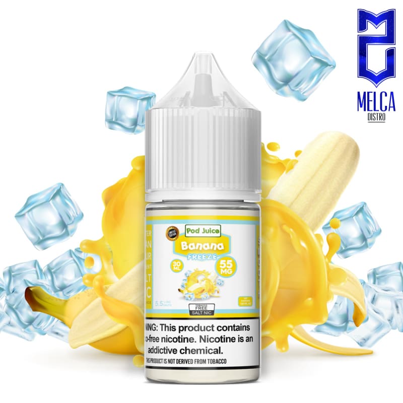 Pod Juice Salt Banana Freeze 30mL - 55MG - E-Liquids