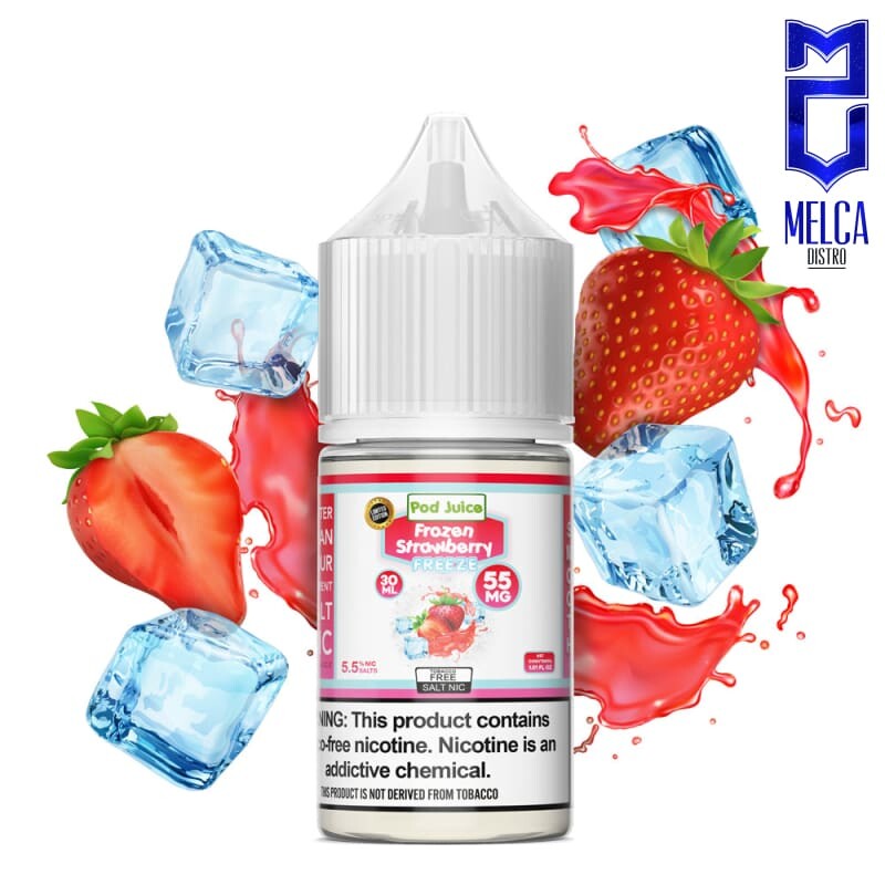 Pod Juice Salt Frozen Strawberry 30mL - 55MG - E-Liquids