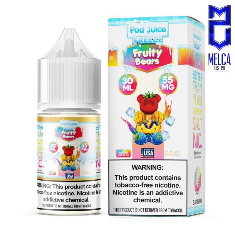 Pod Juice Salt Fruity Bears Freeze 30mL - 55MG - E-Liquids