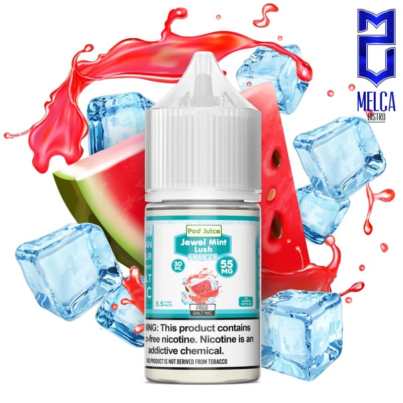Pod Juice Salt Jewel Mint Lush Freeze 30mL - 55MG - E-Liquids