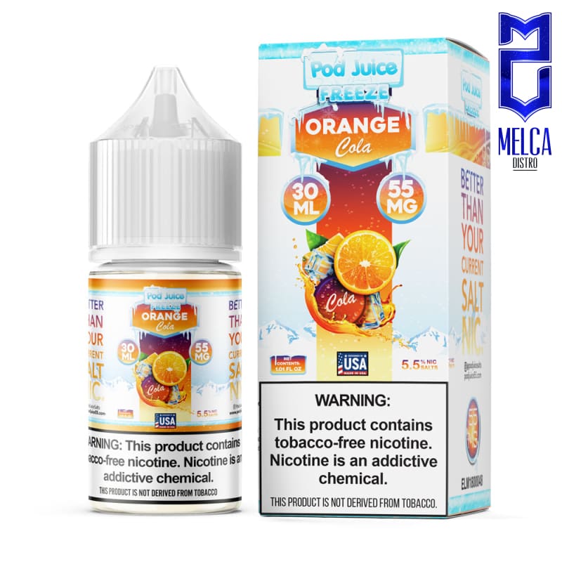 Pod Juice Salt Orange Cola Freeze 30mL - 55MG - E-Liquids