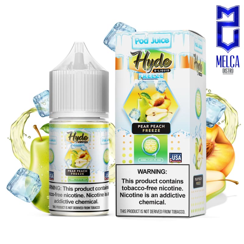 Pod Juice Salt Pear Peach Freeze 30mL - 55MG - E-Liquids