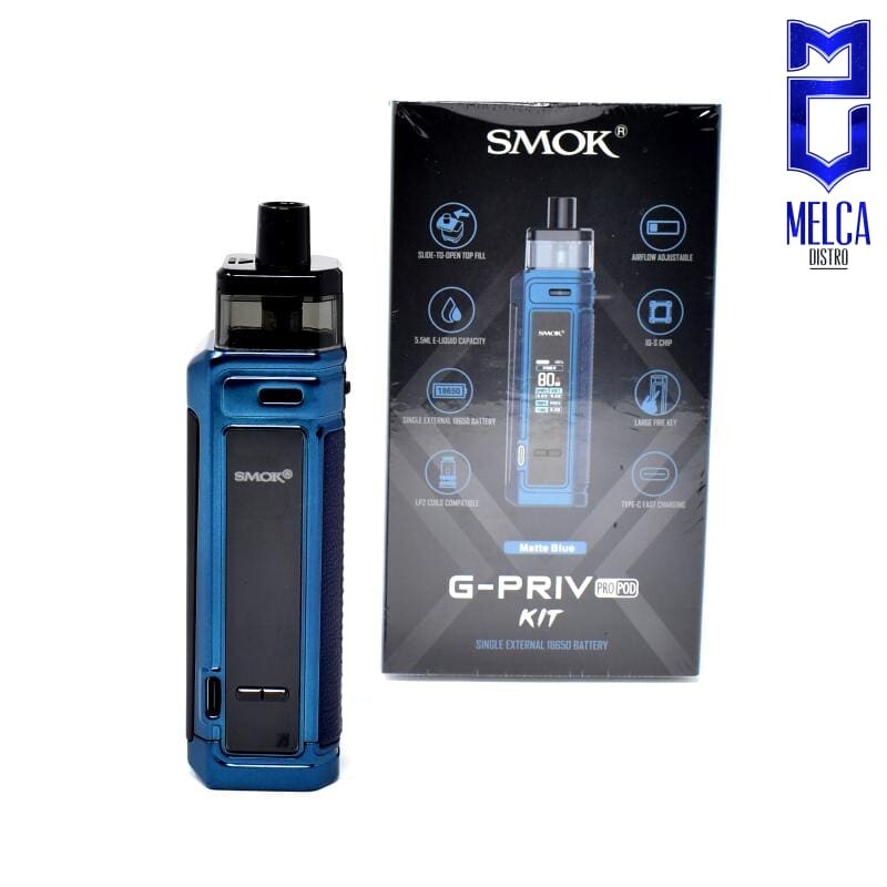 Smok G-PRIV PRO Pod Kit - Matte Blue - Starter Kits