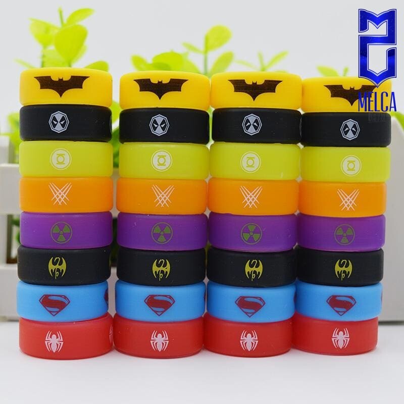 Super Heroes Silicone Bands 80Pack - Protection Bands