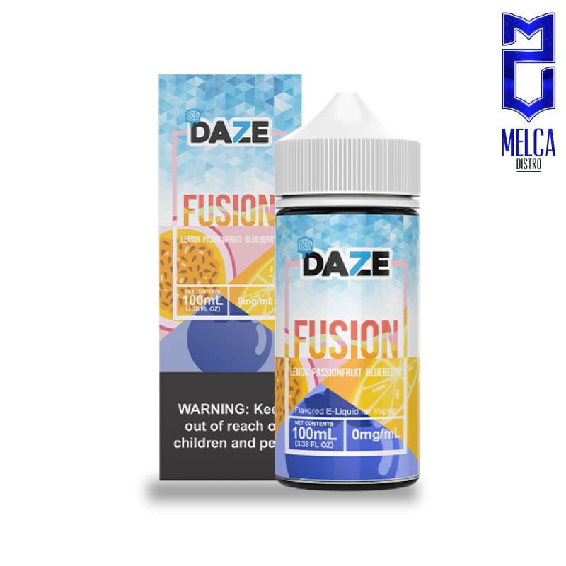 7 Daze Fusion Lemon Passionfruit Blueberry ICED 100ml - E-Liquids