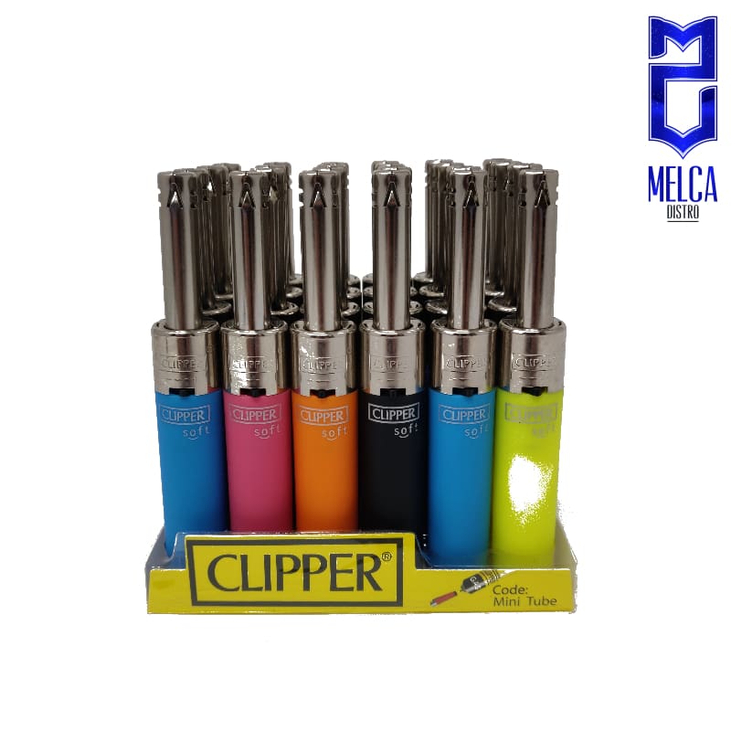 Clipper Lighter Minitube Soft Colors 24 Units - Lighters
