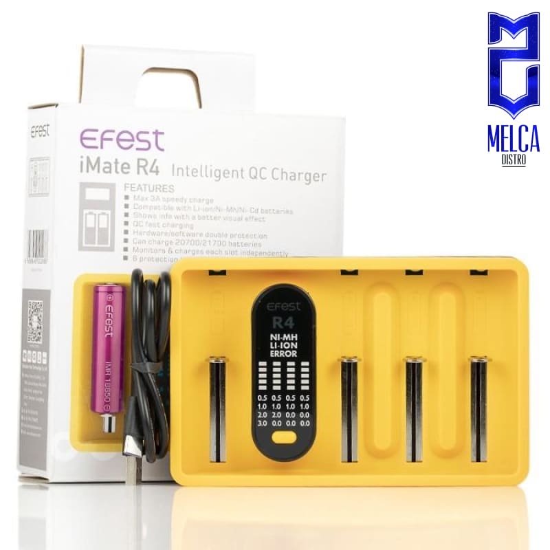 Efest iMate R4 Yellow - Chargers
