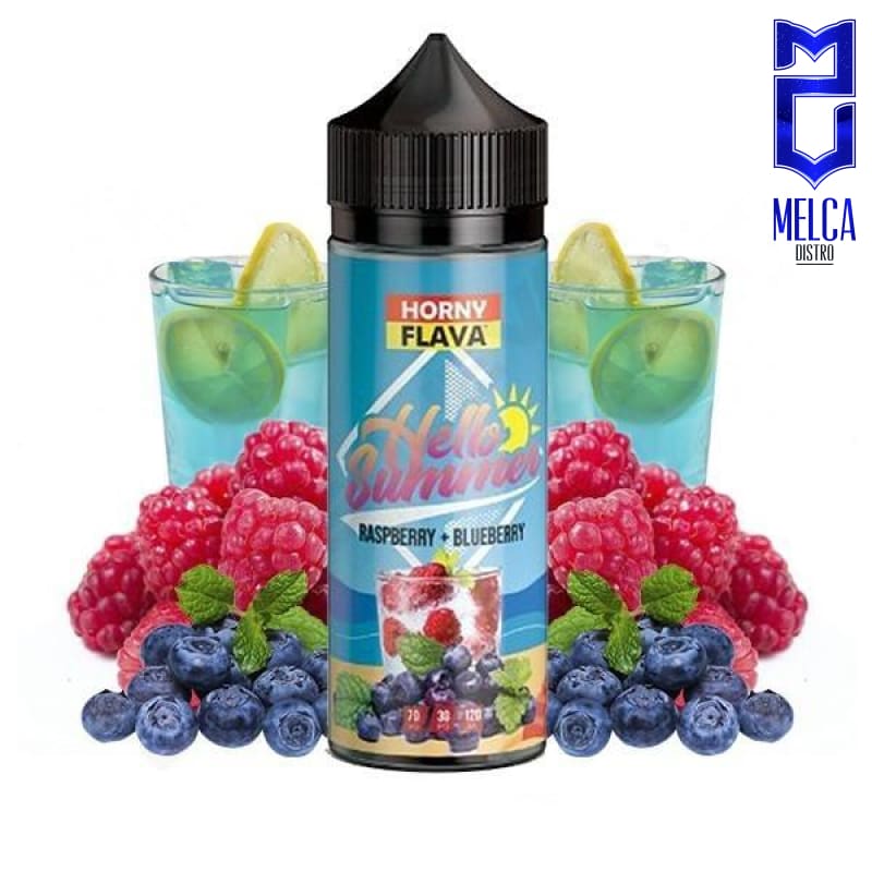 Horny Flava ICE Raspberry Blueberry 120ml - E-Liquids