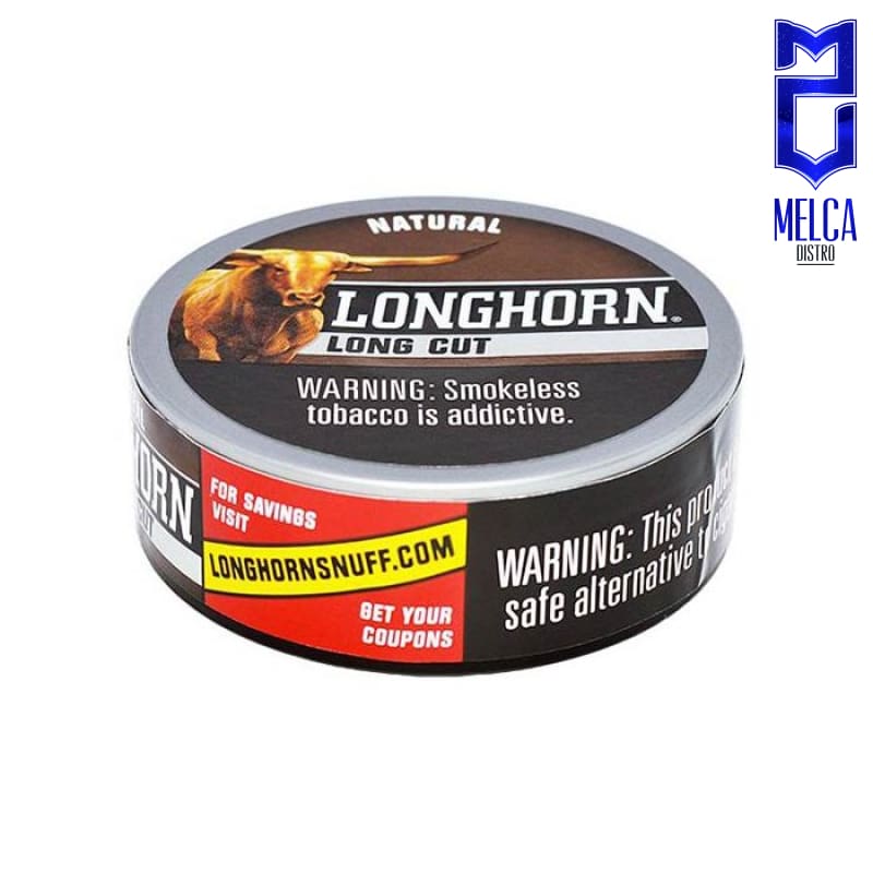 Longhorn Long Cut Tobacco 5 Pack - NATURAL 5 PACK - CHEWING TOBACCO