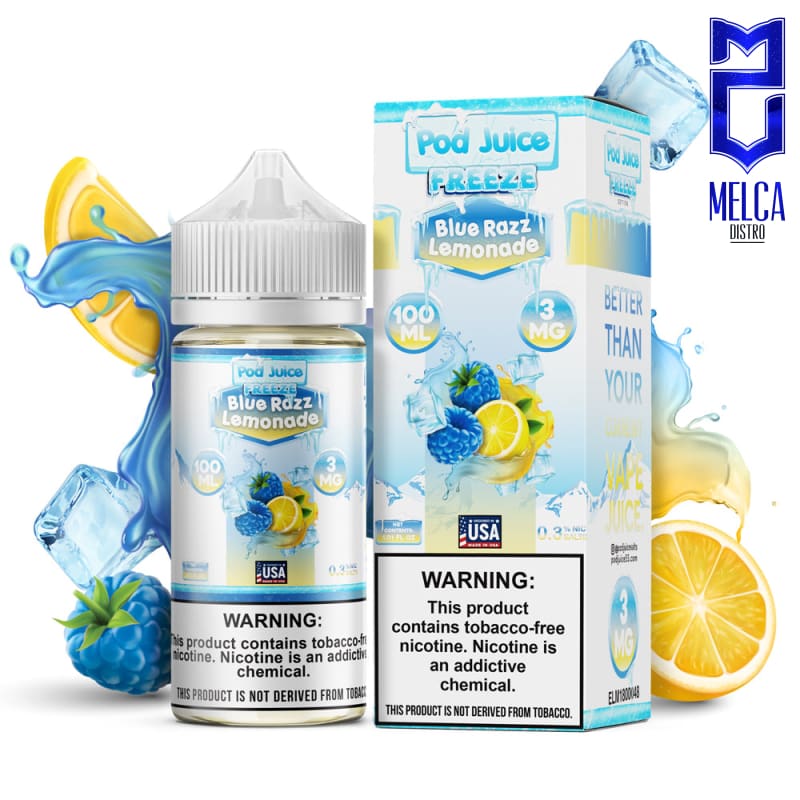 Pod Juice Blue Razz Lemonade Freeze 100mL - E-Liquids
