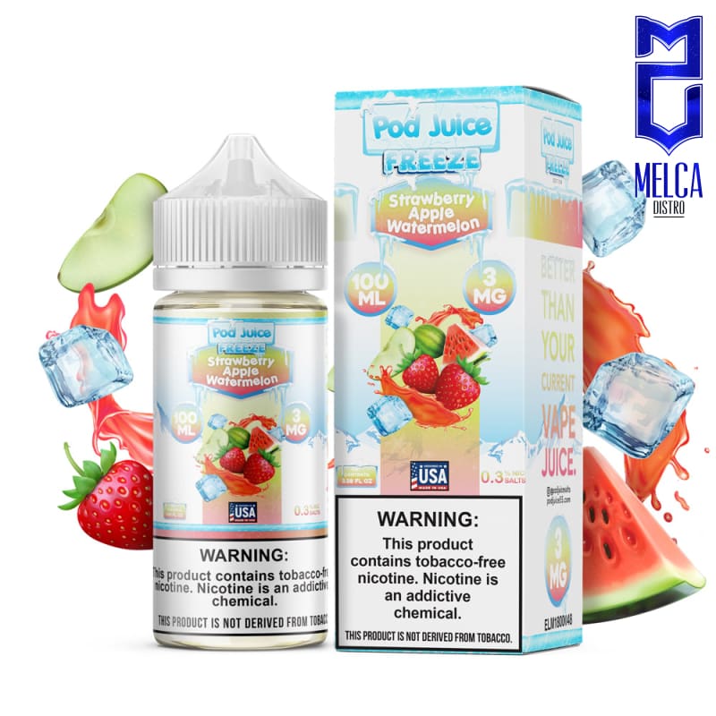 Pod Juice Apple Strawberry Watermelon Freeze 100mL - E-Liquids