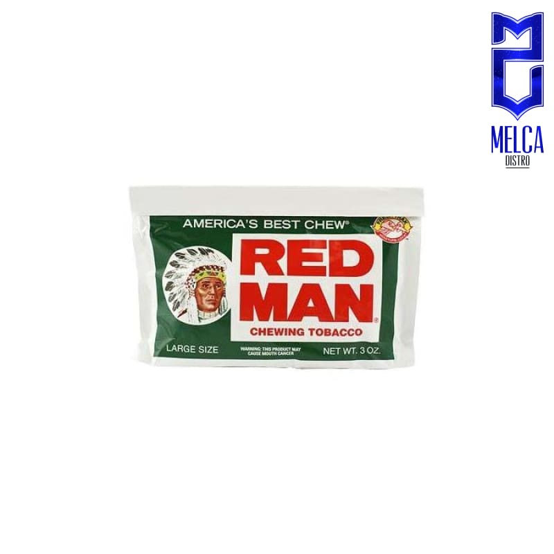 Red Man Chewing Tobacco 12 Bags x 3oz - Original 12 Pack - CHEWING TOBACCO