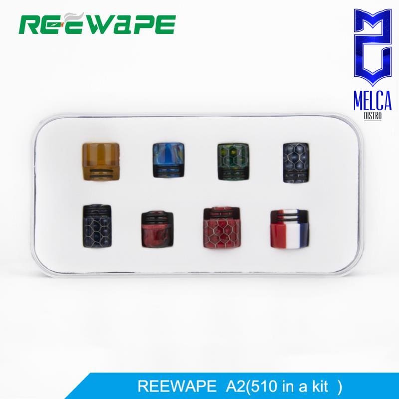 Reewape Drip Tip Kits 8 in 1 - 510 Resin A2 - Drip Tips