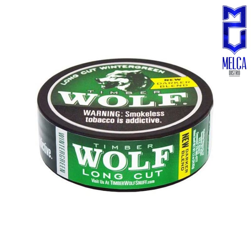 Timberwolf Long Cut Tobacco 5 Pack - WINTERGREEN 5 PACK - CHEWING TOBACCO